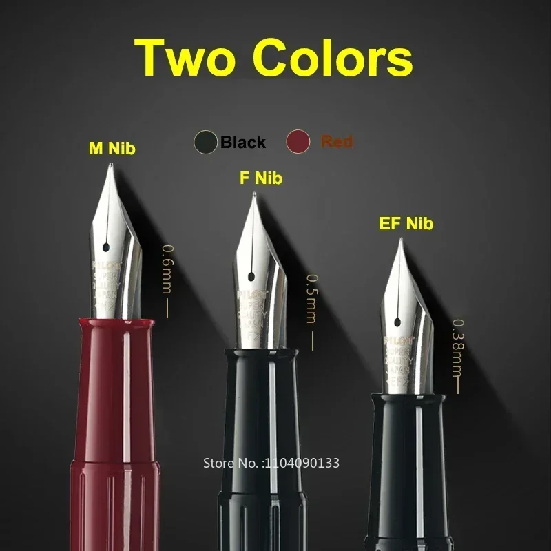 

Hot Pilot Desk Fountain Pen - DPP-70 - Extra Fine Nib/Fine Nib/Medium Nib - Black Body/Red Body Writing Supplies Stationery Pens