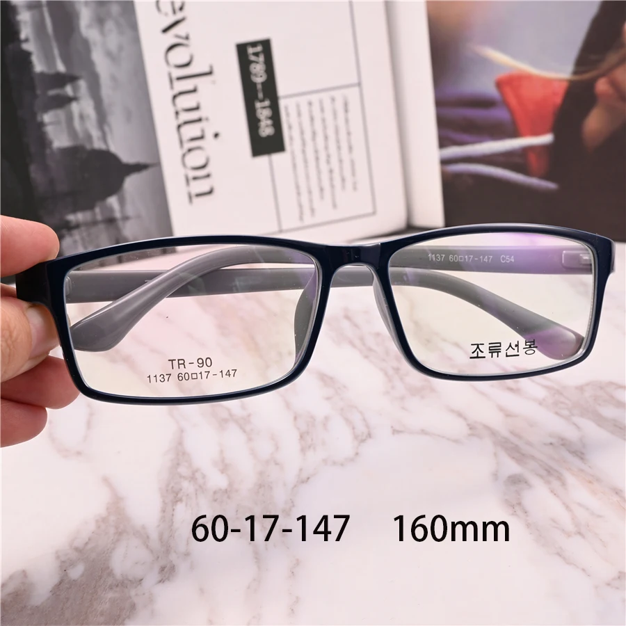 Vazrobe 160mm Oversized Eyeglasses Frames Male Women Reading Glasses Men Big Spectacles Diopter Magnify Anti Blue Reflection