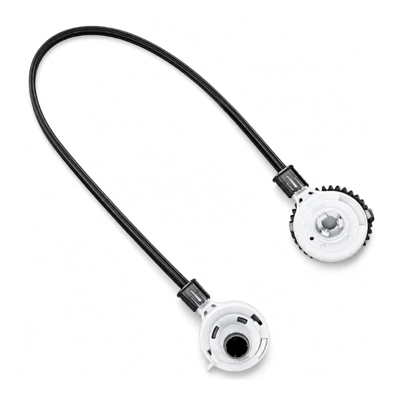 547B Cabin Heater Adjustment Cable Assembly, 20 Inch HVAC Control Cable with Black Cable and White End Housings, Part Number