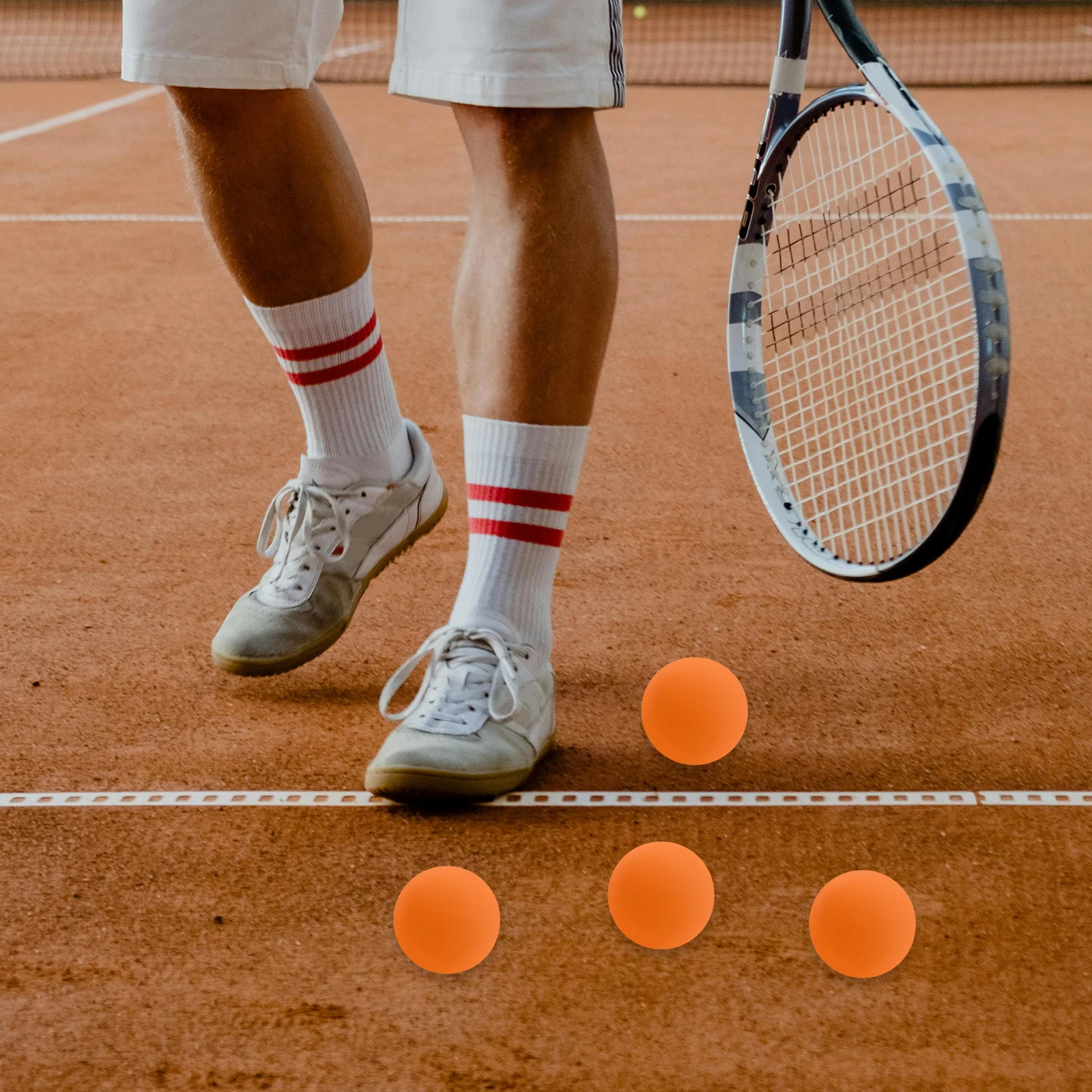 

4Pcs Squash Racket Balls High Elasticity Rubber Bounce Training Reaction Practice Balls for Hand Eye Coordination Improvement