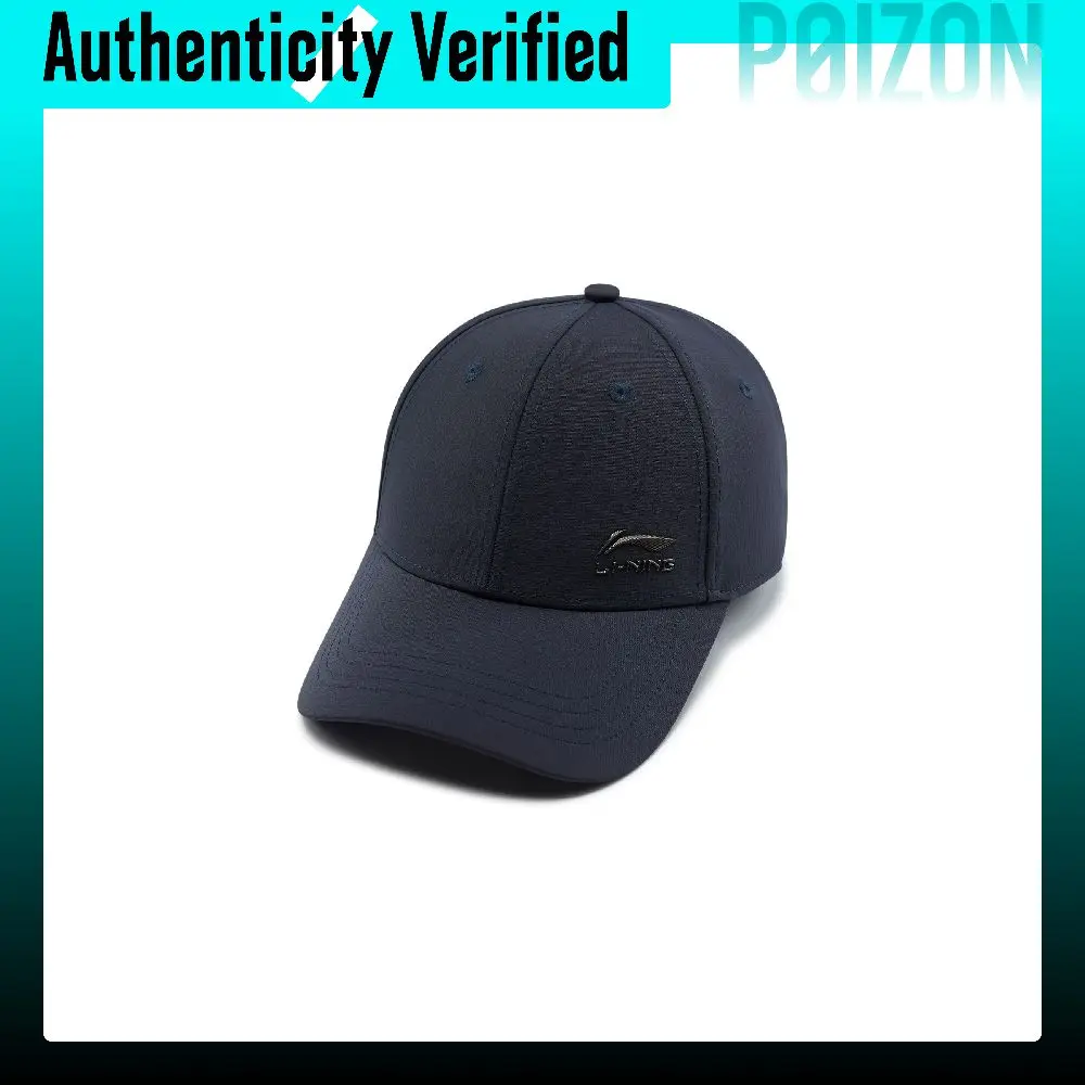Li Ning Fitness Series Baseball Caps Unisex Dark Ship Blue AMYW015-4