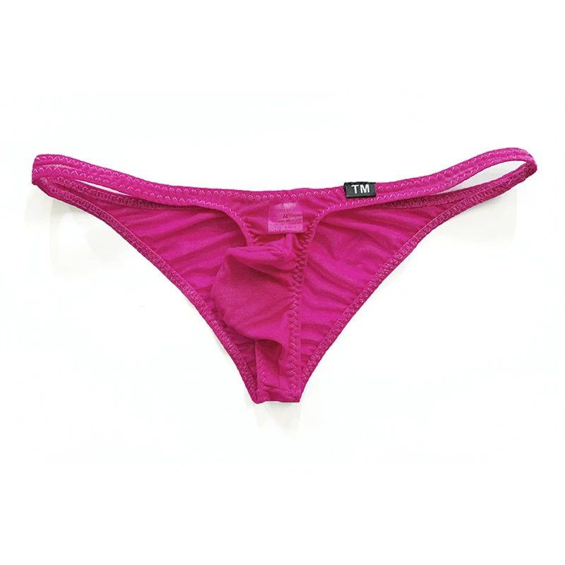Ultra Low Waist Transparent Net Gauze Briefs for Men Sex Appeal Gas Exciting Small Trendy Individual Character