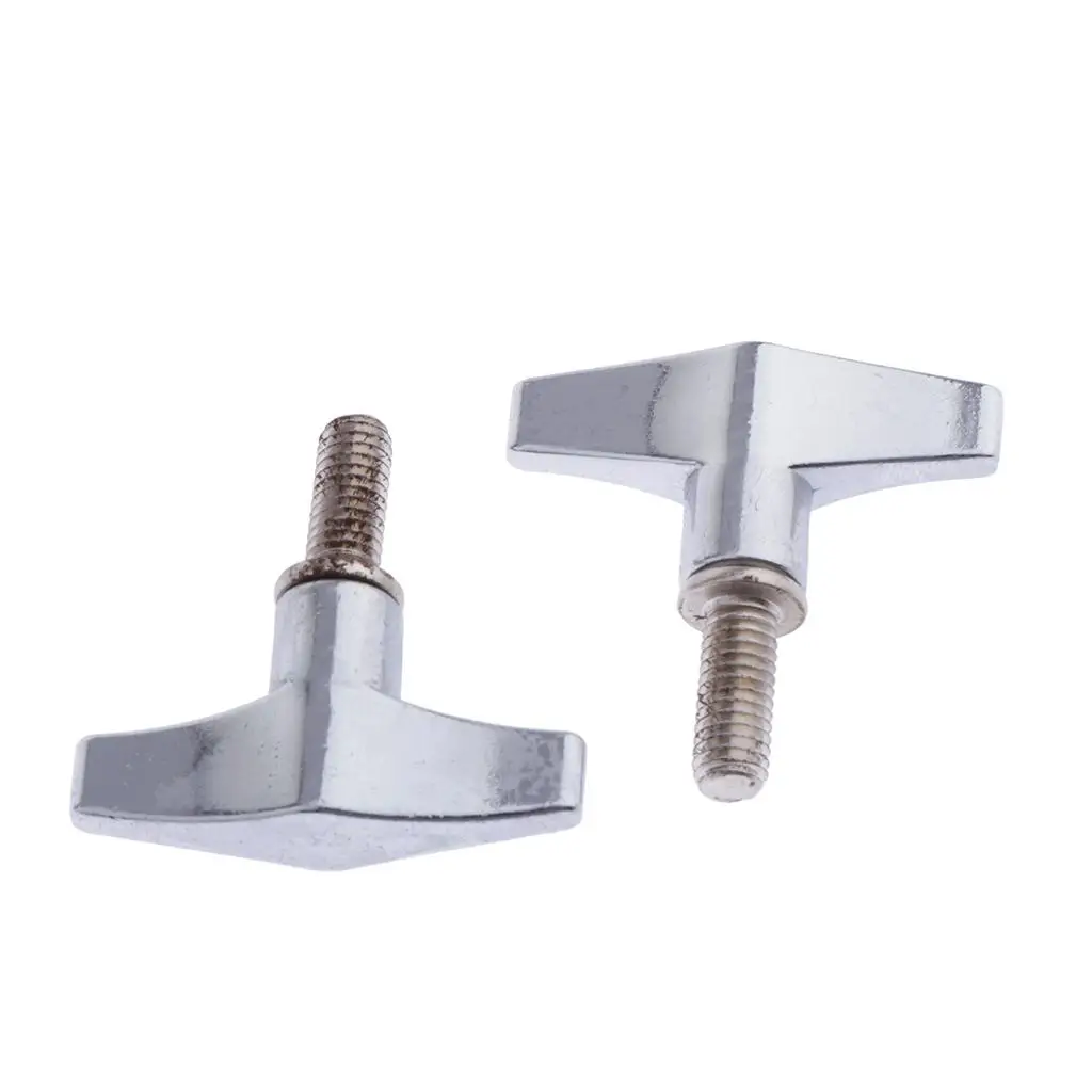 2pcs Drum Cymbal Tilter Stand Wing Nut Screw 6mm M6 for Drummer Beginners Percussion Parts Drum Cymbal Stand Accessory