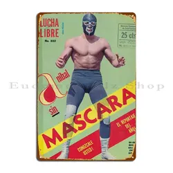 Lucha Libre Mexican Pro Wrestling Magazine Wrestle News Mexico Spanish Metal Sign Classic Wall Cave Design Tin Sign Poster