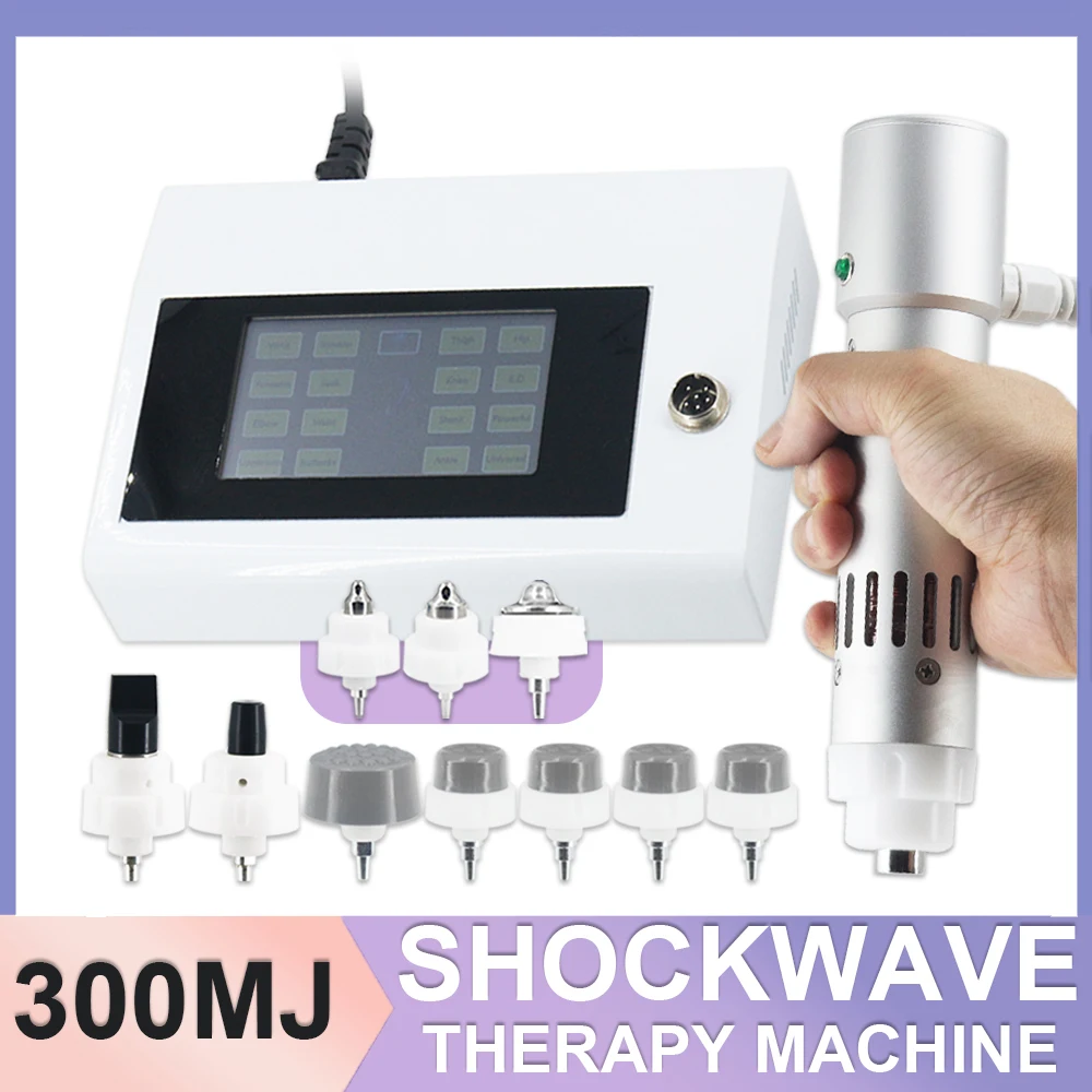 300mj Shockwave เครื่องบําบัดนวด Body ED Treatment ความเมื่อยล้าผ่อนคลายไหล่แช่แข็งบรรเทาอาการปวดกายภาพบําบัดนวดลึก