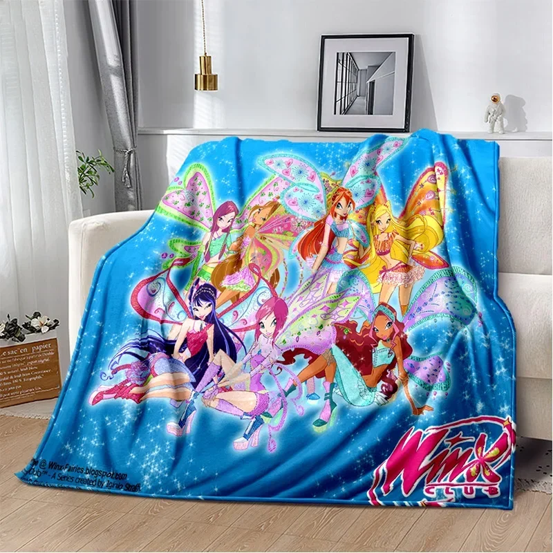 Butterfly Fairy Winx Club Ballet Girl Soft Plush Blanket,Flannel Blanket Throw Blanket for Living Room Bedroom Bed Sofa Picnic