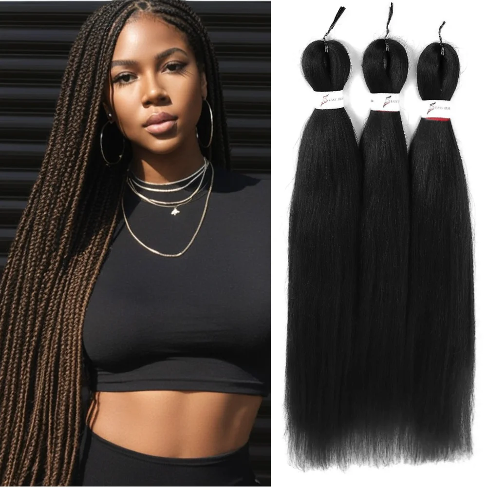 Extensões de tranças Glitter Jumbo para mulheres, cabelo trançado colorido arco-íris, cabelo sintético ombre, penteado DIY, preto, atacado, 24"