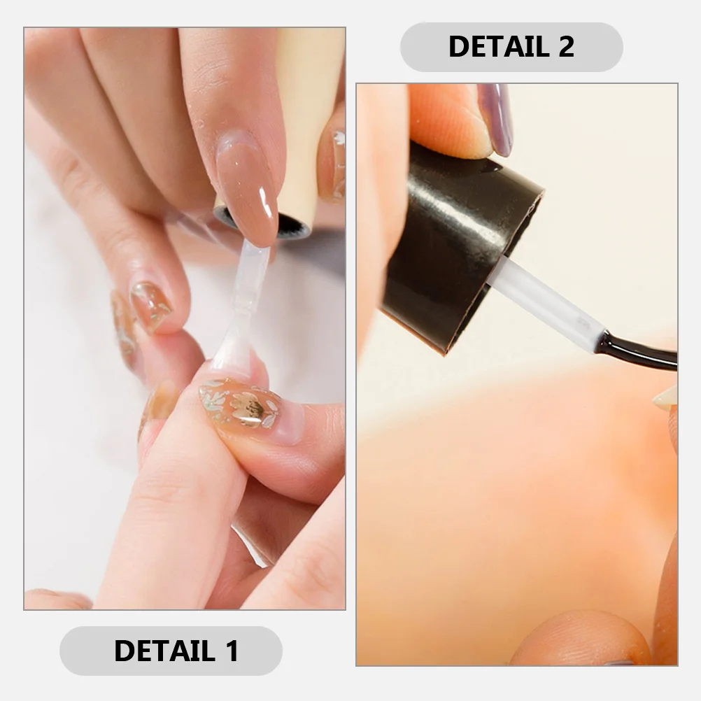 250 قطعة من فرشاة جل طلاء الأظافر، شعيرات ناعمة سهلة التركيب، أداة استبدال فرشاة طلاء الأظافر السائلة #6