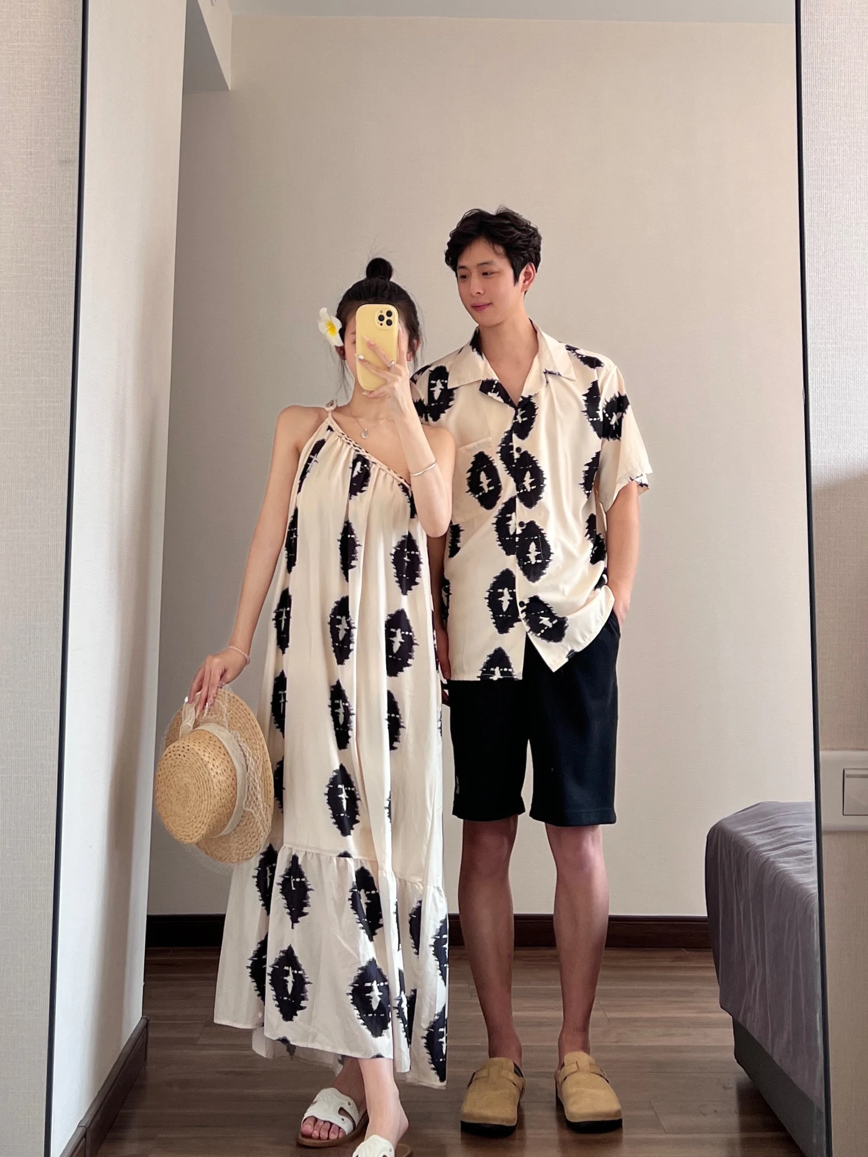 Sommer 2025, Vintage-Design, Sensation Slope oulder Lazy Vaion Sle Dr. Beach Sand One Dr. One irt für Paare