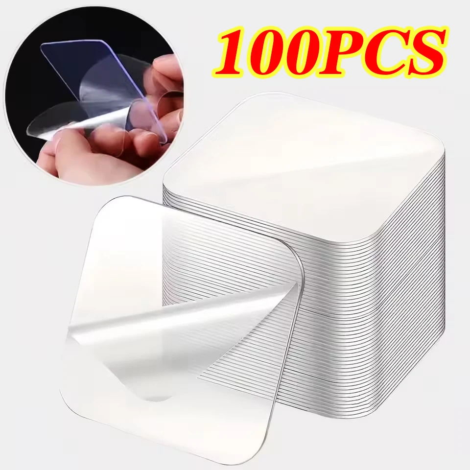 20/50/100pcs Strong Double-Sided Adhesive No Punching Household Multifunctional Auxiliary Fixed Bathroom Storage Accessories