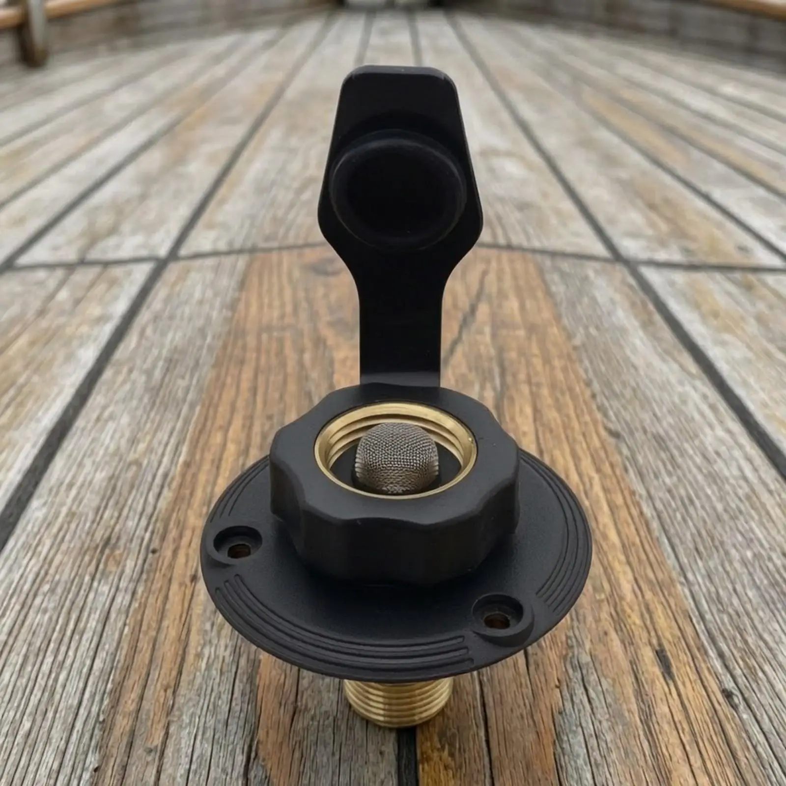 Plumbing Fitting Brass Threaded RV Water Inlet with Port Built-in Strainer for Outdoor Enthusiast Plumbing
