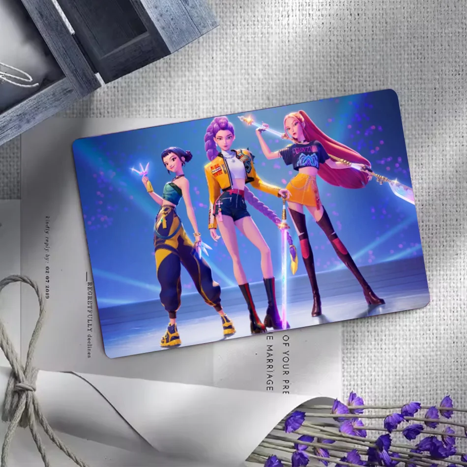 30pcs Kpop Demon Hunters Anime Laser Card Students Double-sided Fashion Collect Cards Cartoon Animation Surrounding Kids Gifts