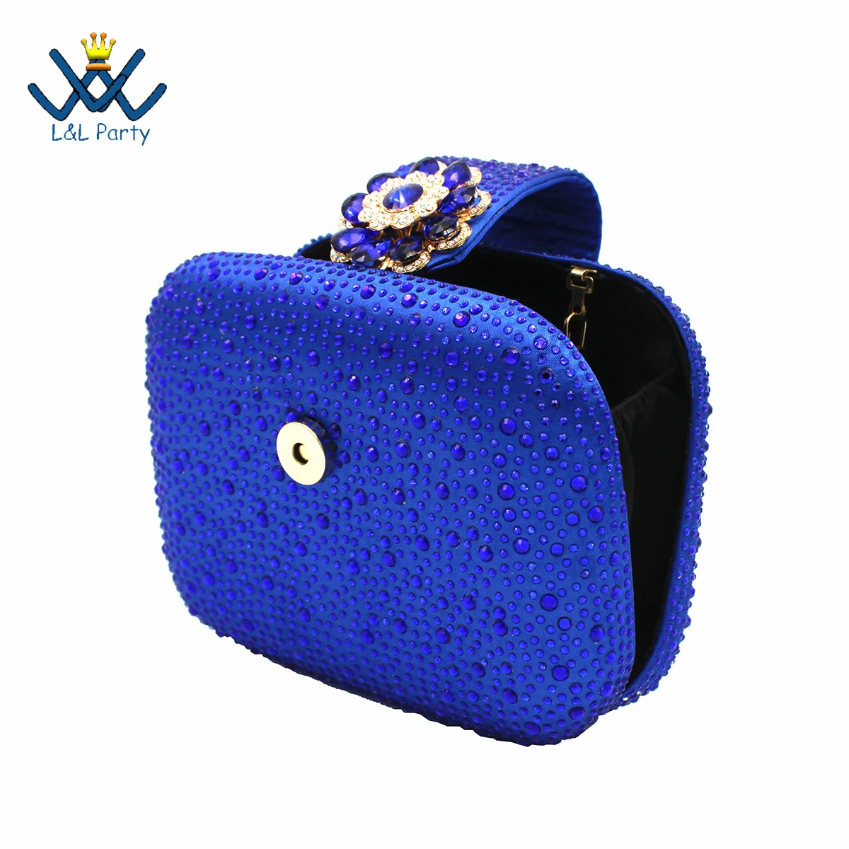 

Royal Blue Color Nigerian Women Classics Style Hand Bag Spring New Arrivals Fashion African Ladies Bag for Party