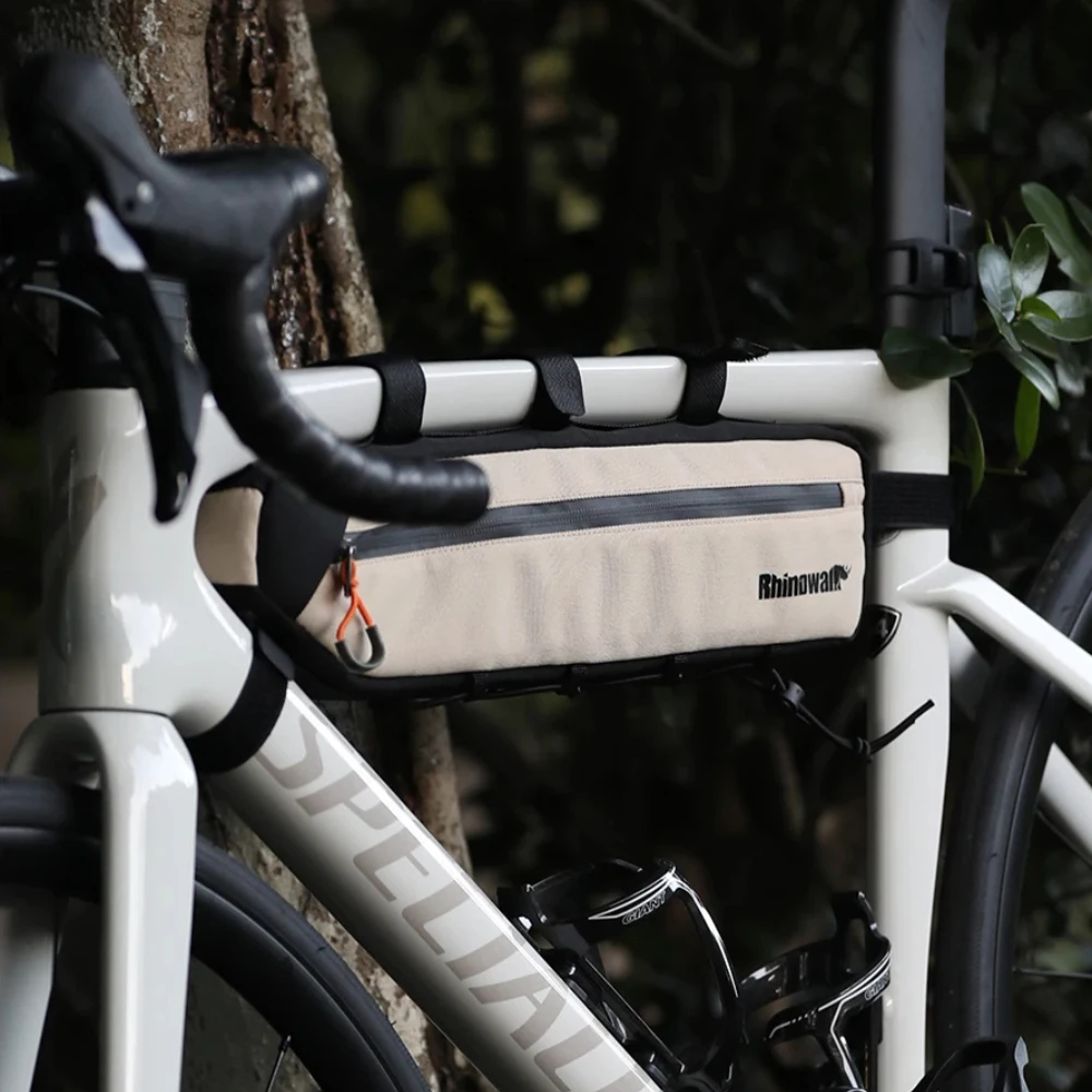 حقيبة بإطار دراجة وحيد القرن، حقيبة سفر طويلة خفيفة، 2.1 لتر/2.7 حقيبة مثلثة، حقيبة عارضة لدراجة الطريق، حقيبة ركوب الدراجات، أنبوب سفلي #2