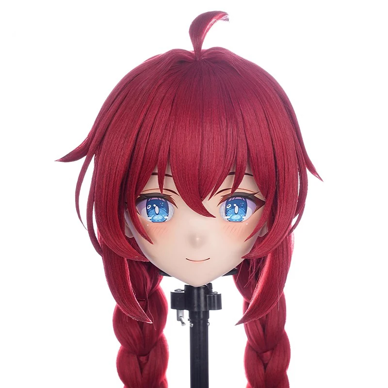 

Full headband lockHandmade Customize Doll Cartoon Character Kig Cosplay Kigurumi Mask Resin Japanese Anime Kigurumi Masks