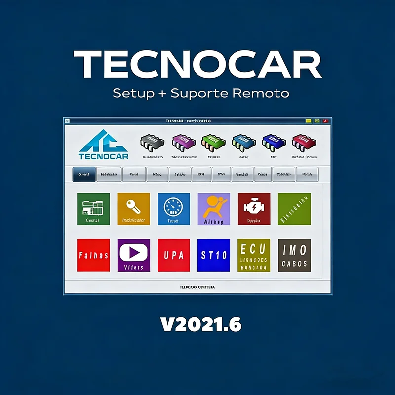 

for Tecnocar 2021.06 cross-information chips,connectors,electricity,injection,airbag,UPA,ST10 car Maintenance diagnostic tools