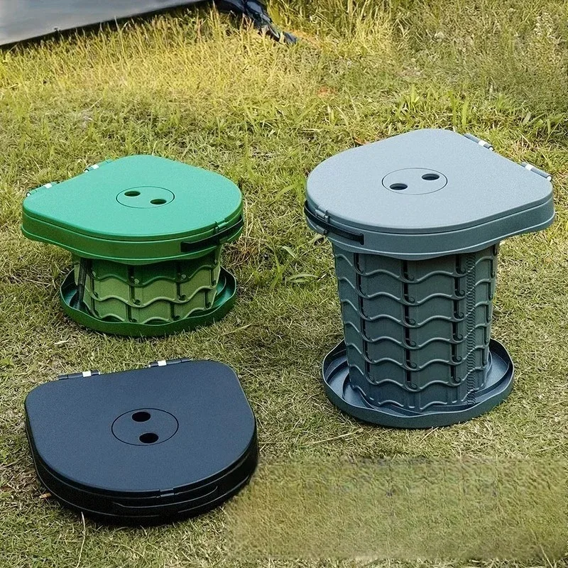 Portable Travel Floding Toilet Tall Toilets with Lid for Adults and Kids Compact Potty for Car Hiking Beach and Camping
