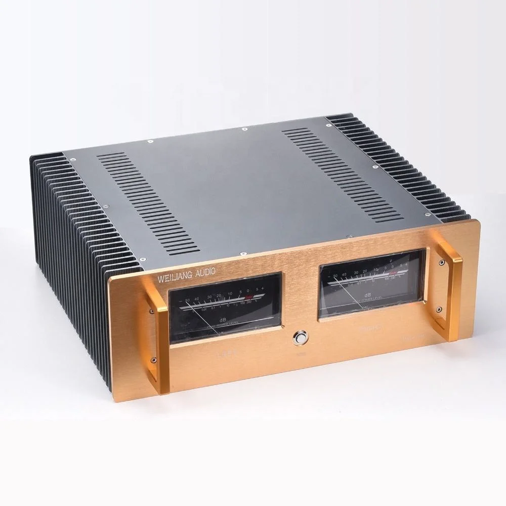 BRZHIFI A60 Hot Sell Classic DAC Hifi Audio Chassis Aluminum Case Class A Power Amplifier Enclosure With Radiator DIY NO KNOB