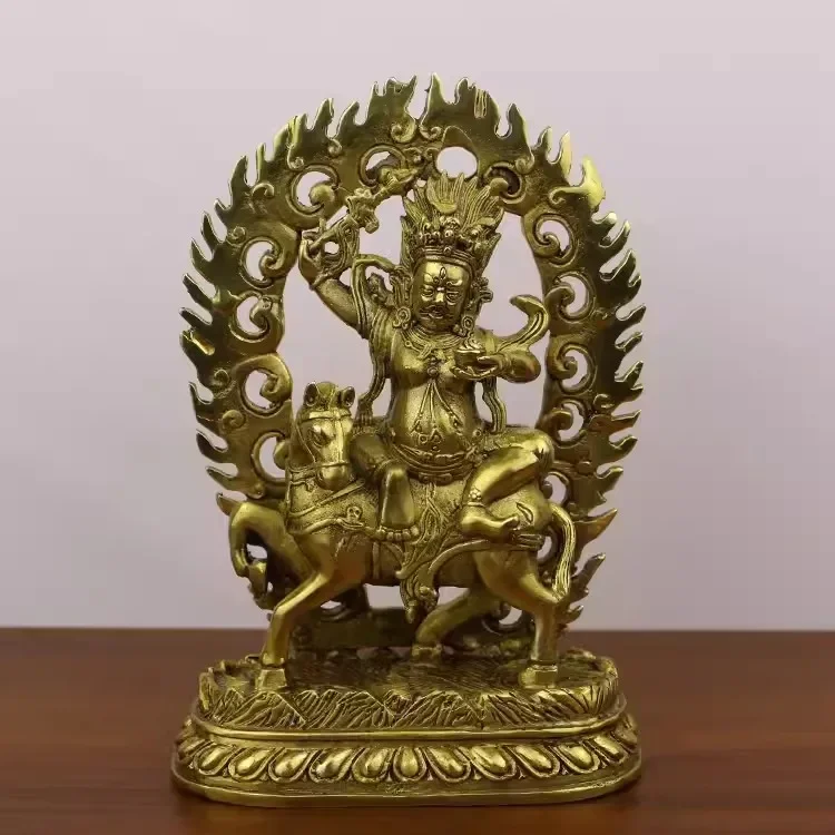 Feng Shui Copper Auspicious Heavenly Mother Buddha Statue Home Offering Ornament