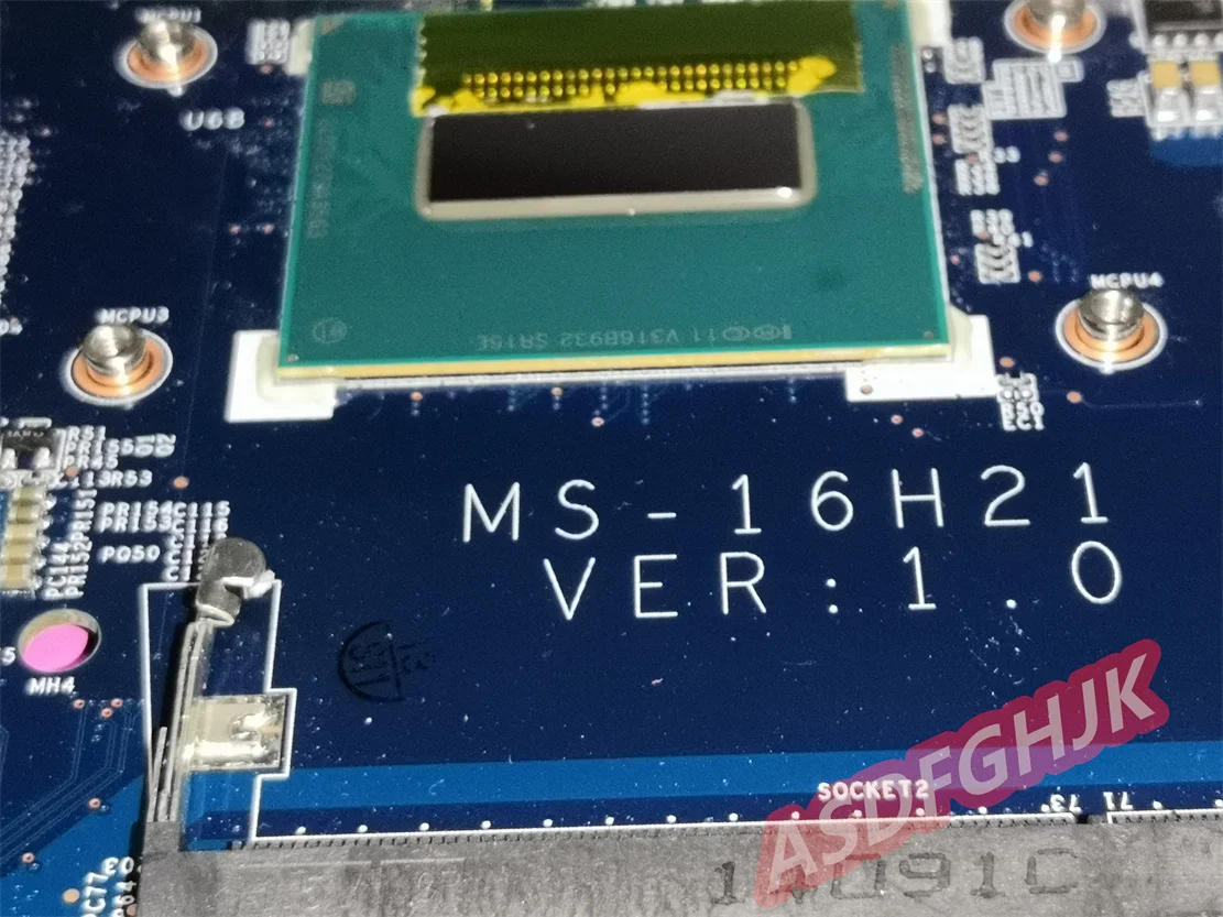 Original ms-16H21 VER 1.0  For msi gs60 laptop Motherboard with i7 cpu and gtx860m 100% Perfect Work