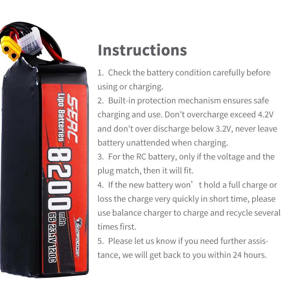 SUNPADOW 6S 22,2 V RC Lipo Batterie 7100 mAh 9500 mah mit XT60 XT90 für RC Flugzeug Flugzeuge Quadcopter Drone FPV Hubschrauber Racing – Detail 14
