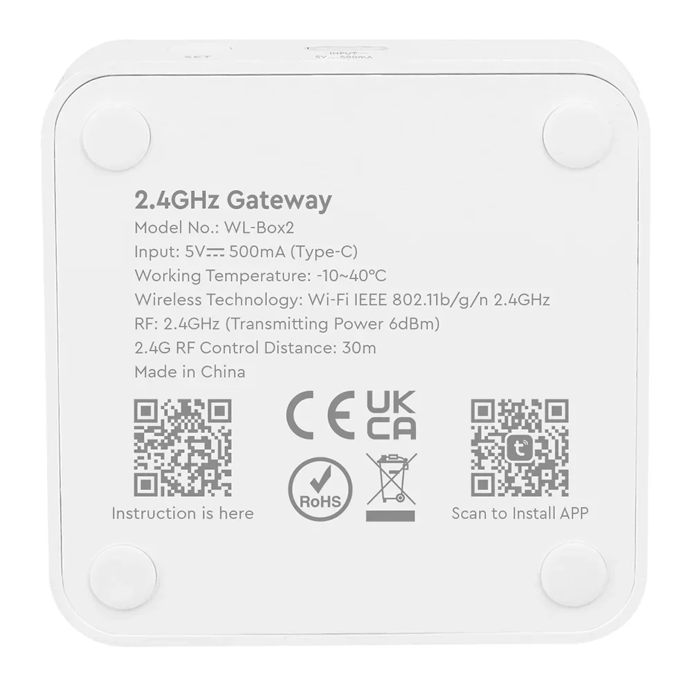 Miboxer (2,4 GHz) Gateway WL-Box2 Controlador Wifi DC5V compatible con IOS/sistema Andriod/Control de aplicación TUYA