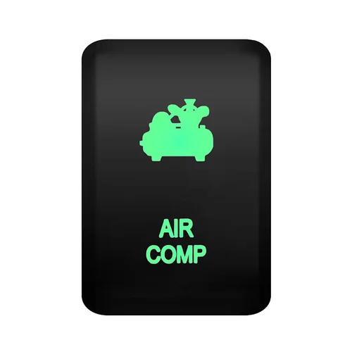 Imagen 2 del producto 1 interruptor de empuje iluminado Led verde Dual 3A 12V para Toyota Landcruiser RVA4 Hilux Tundra 4Runner