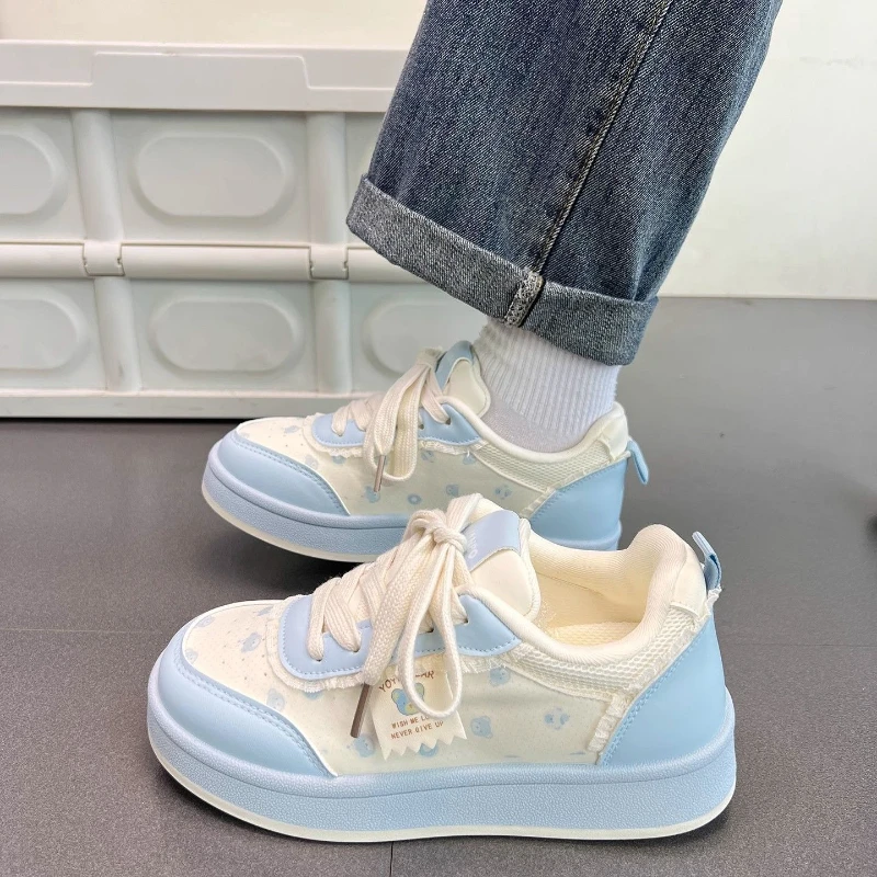 

Fashion Kids Cute Sneakers Cartoon Print Toddlers Sports Shoes for Girls Multiple Colors Breathable Children School Tennis Shoes