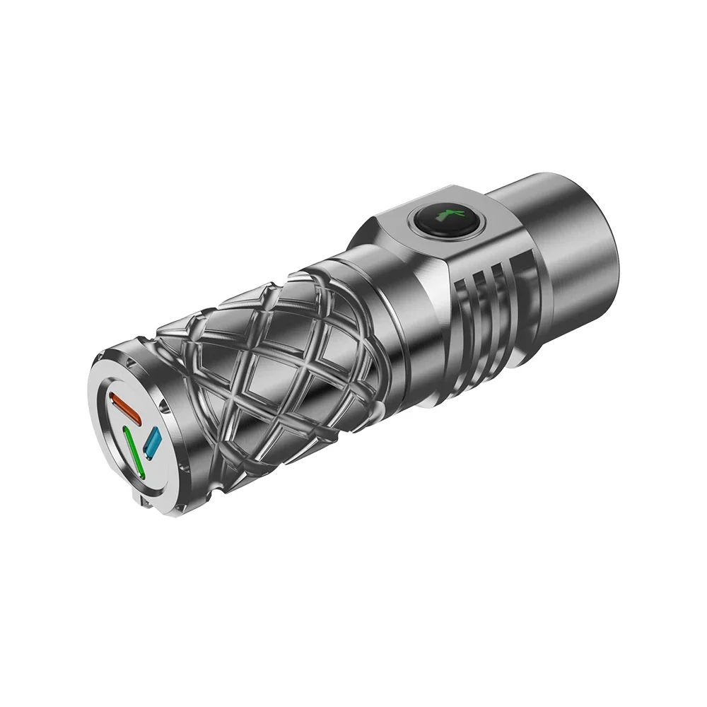 Lumintop THOR Titanium Mini LEP Flashlight 18350 Long Distance 700 Meters Torch Light by 18350 Battery for Hunting Self Defense