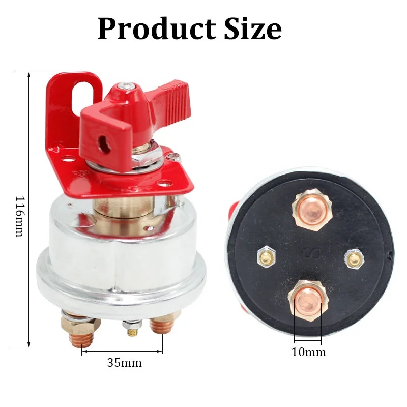 12V 24V  300a Power Battery Cut Off Switch Manufacturer Marine Isolator Battery Switch