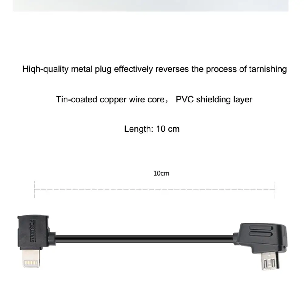 Micro IOS type-c kabel otg pilot kabel do transmisji danych 10CM 30CM dla Hubsan Zino Drone RC nadajnik akcesoria