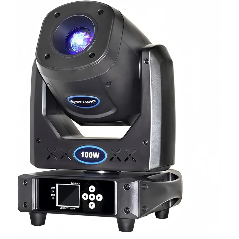 JOYINLED Moving Head Lights LED 100W DMX512 Control Stage Lights with 6 Rotating 7 Gobos 8 Colors for DJ Disco Bar Wedding Party