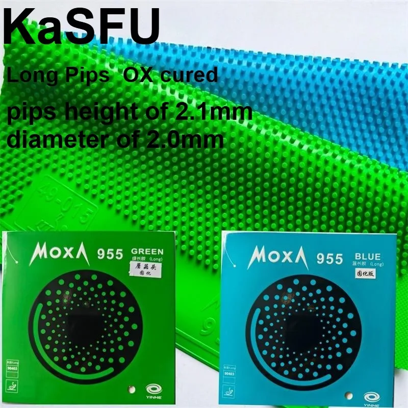 YINHE 955 Table Tennis Rubber Long Pips OX Cured Ping Pong Rubber Head Fully Cured Defense with Sinking and Disruptive Effects