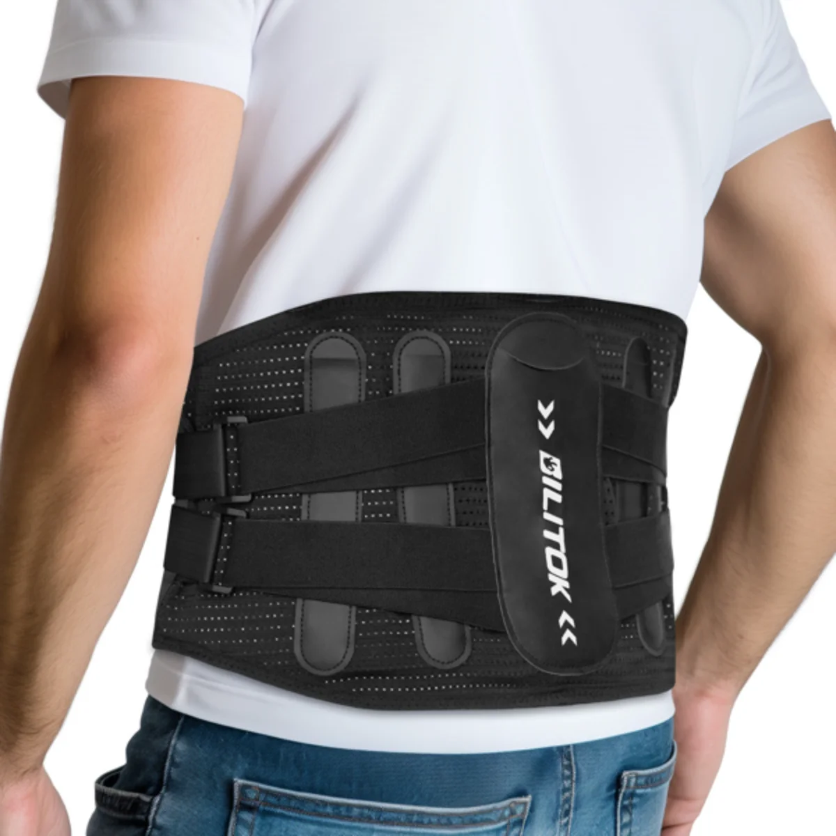

Unisex Lumbar Support Belt L • Relieves Back Pain • Non-Slip Adjustable • For Sciatica & Office