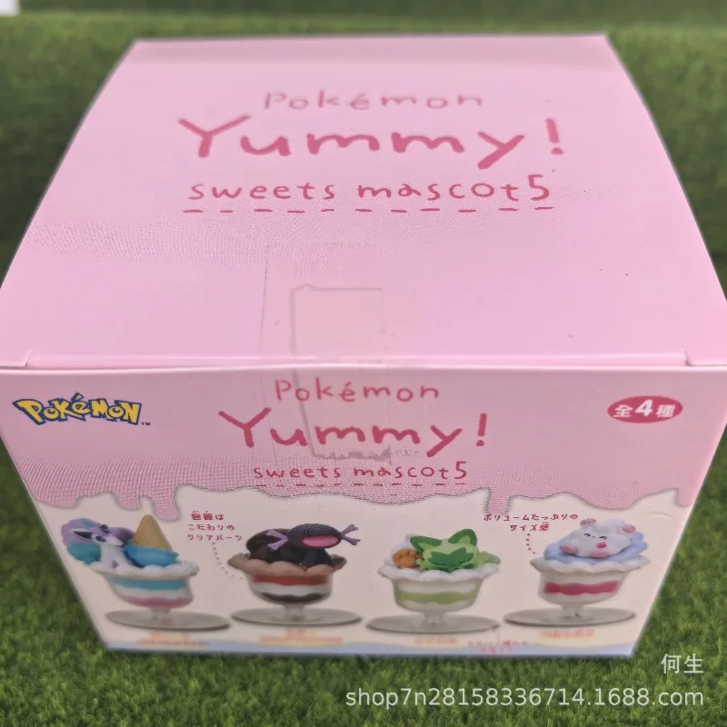 Pokemon Yummy Sweets Macot 5 Icecream Cup Blind Box Toys Cute Anime Figure Sprigatito Doll Model Toys Collect Ornaments