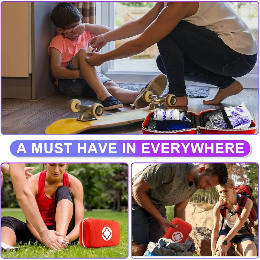 سيارة الإسعافات الأولية 275 قطعة بقاء والعتاد المنزل السفر حجم طقم الطوارئ الصغيرة التكتيكية المشي لمسافات طويلة إيفا التخييم أساسيات على ظهره Sp