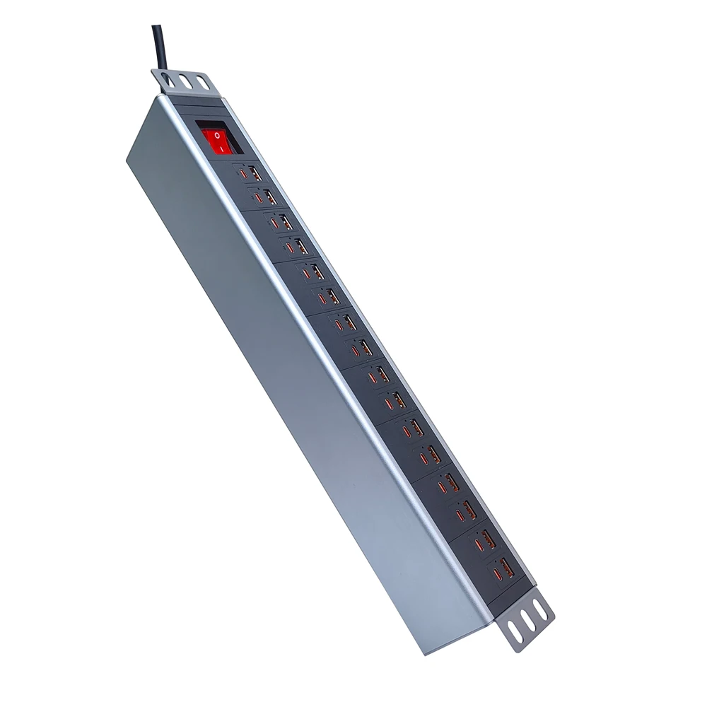 PDU-AC16 Sipolar 16 Port Usb c Hub Charger Pdu Rack Power Distribution Unit Power Strip Pdu Switch