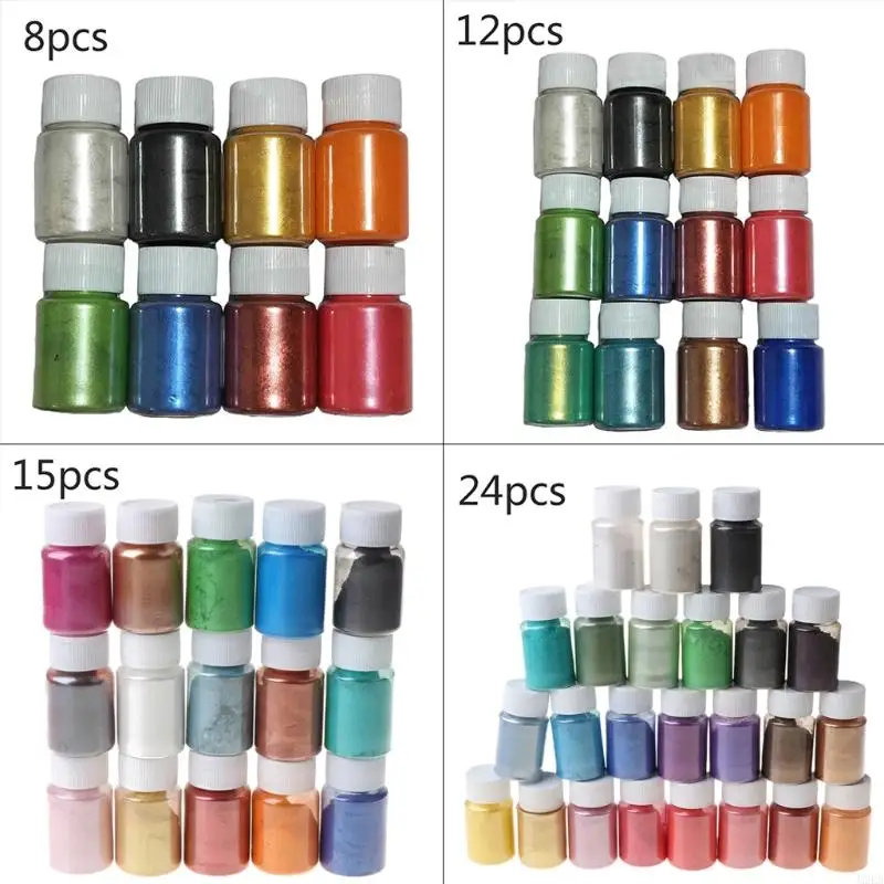 

2025 New Cosmetic Grade Pearlescent Natural Mica Mineral Powder Epoxy Resin Dye Pearl Pigment Making Dyes Accessories