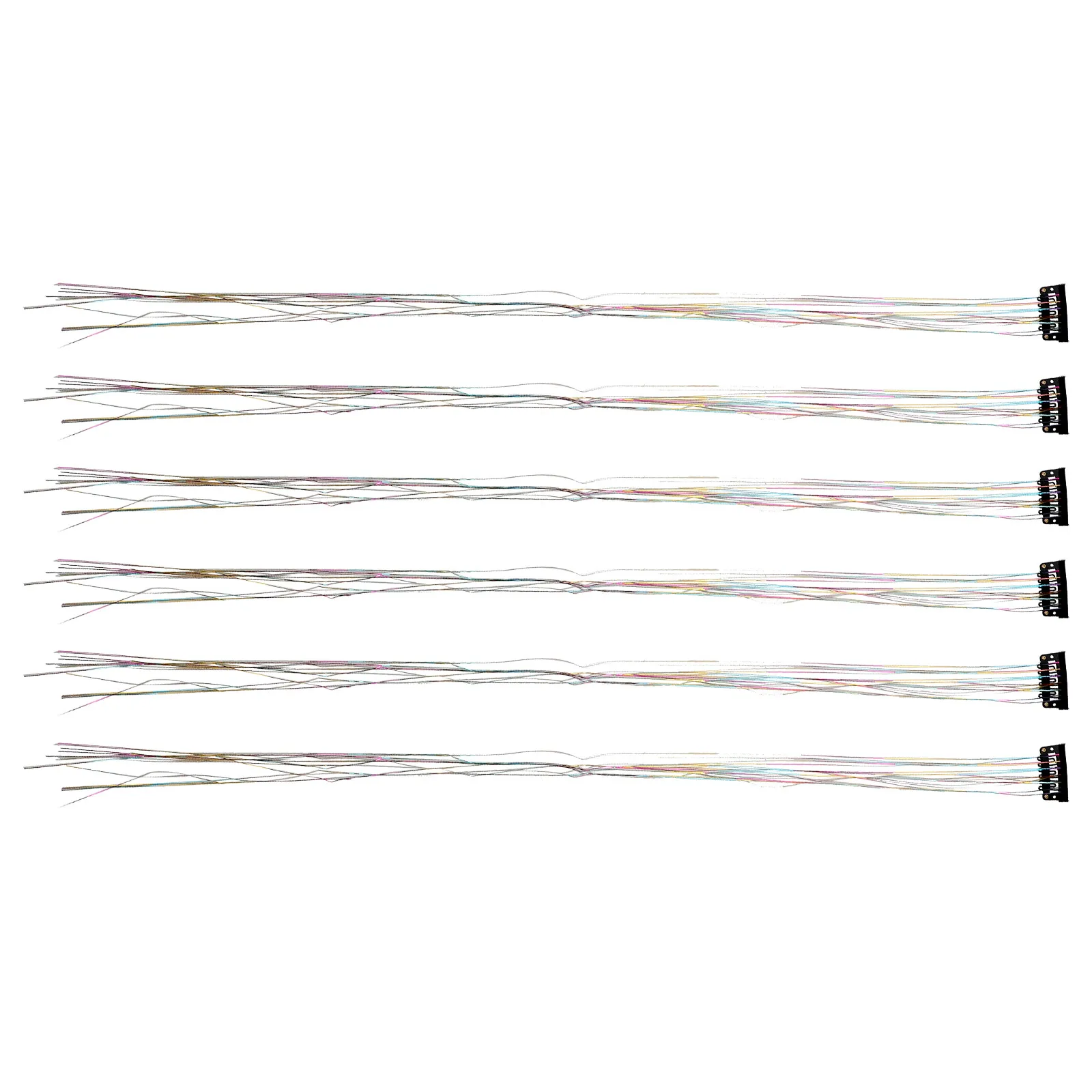 

6 Pcs Hair Tinsel Silver Braided Rope Vibrant Colors Durable Material Multi Occasion Hair Extensions Accessories