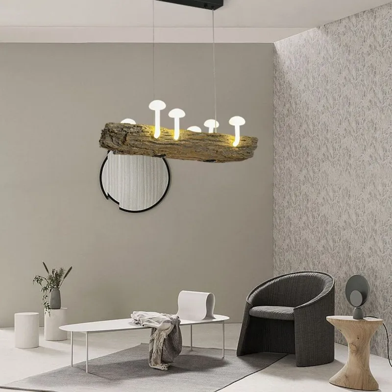 Plafonnier en forme de champignon au design nordique créatif, luminaire décoratif d'intérieur, idéal pour un restaurant ou une auberge