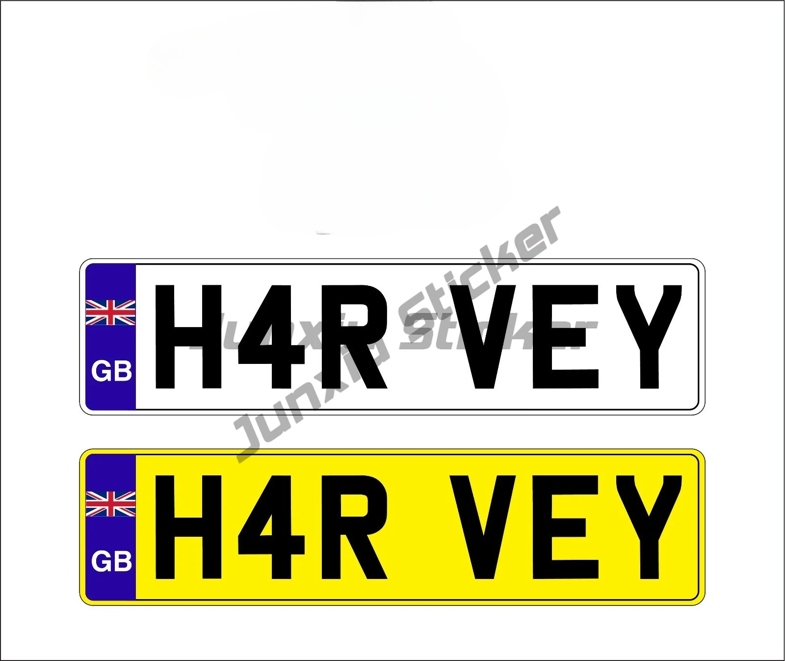

KIDS PERSONALISED NUMBER PLATES CHILDREN RIDE ON CAR SELF ADHESIVE STICKERS