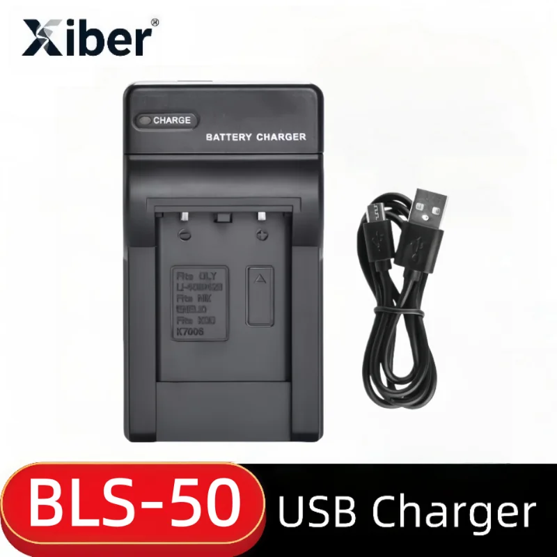 

Xiber BLS-50 PS-BLS5 Battery Charger for Olympus OM-5,OM-D E-M5 III,E-M10,E-M10 III,E-M10 IV,E-PL8,E-PL9,E-PL10,Stylus 1 Cameras