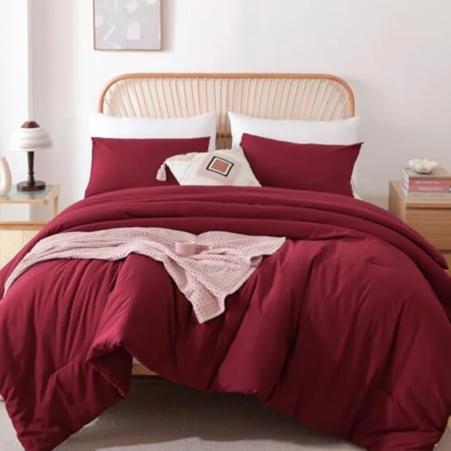 

Set 3pcs Bedding Sets 1 Boho and 2 Pillowcases All Season Lightweight Bedspread Blanket Quilt