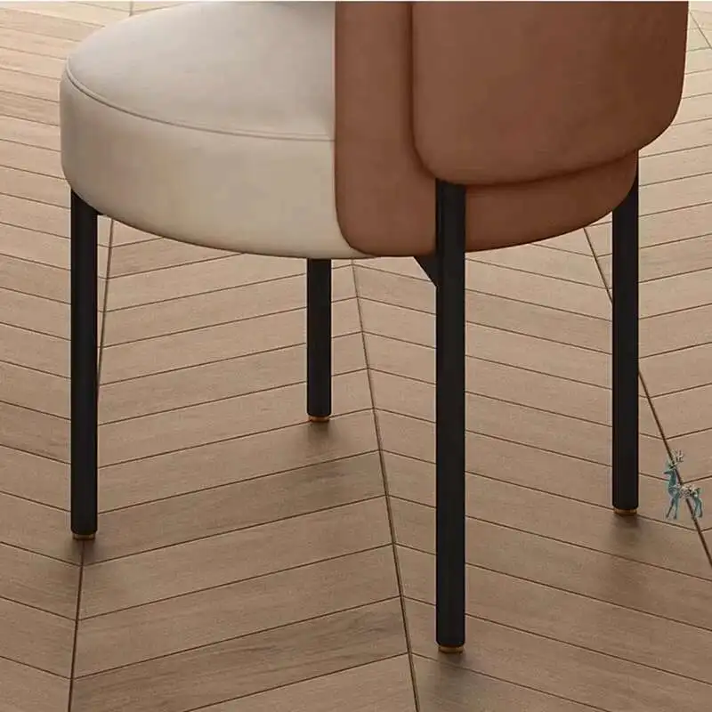 كراسي طعام بنية إسكندنافية حديثة فاخرة ومريحة كرسي جمالي للمطبخ كرسي مريح أثاث Salle À Manger