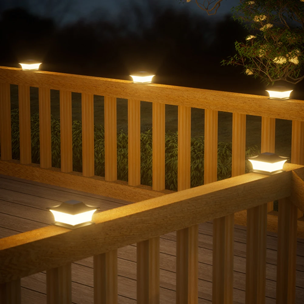 

Солнечный светильник для столбов, светодиодный светильник для забора, водонепроницаемый, на солнечной энергии, декоративный уличный светодиодный светильник для забора/террасы