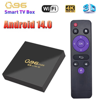 Android 14 TV Box Q96 Max Allwinner H313 Quad Core 4G WIFI 3D Smart Media Player 4K 100M LAN Set Top Box