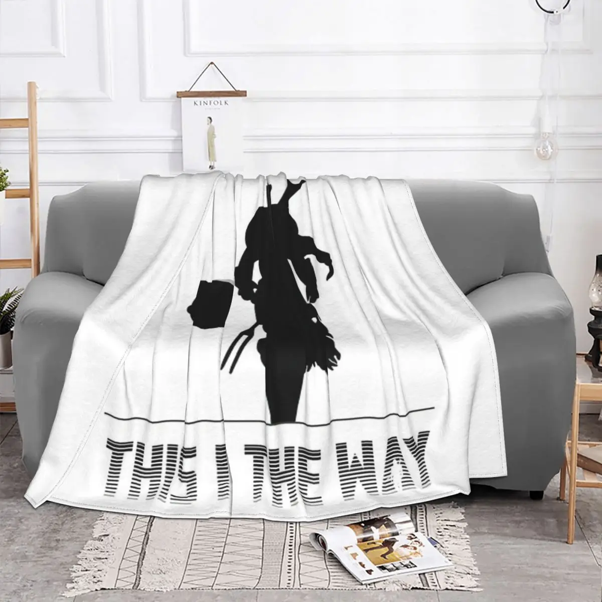 Mando Silhouette This Is The Way Four Seasons Universal Blanket Campsites Can Be Covered Halloween Gifts