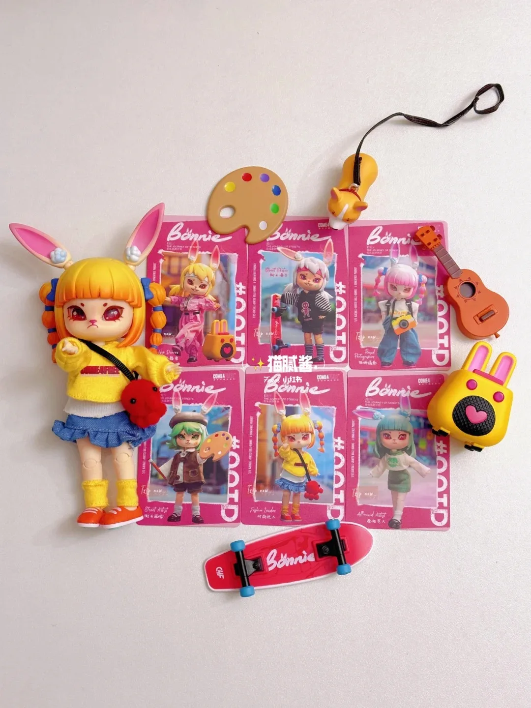 Genuine Bonnie Travel Plan Series Blind Box Movable Rabbit Doll Cute Ob11 1/12 Bjd Character Doll Anime Model Doll Gift Toy Girl view 5