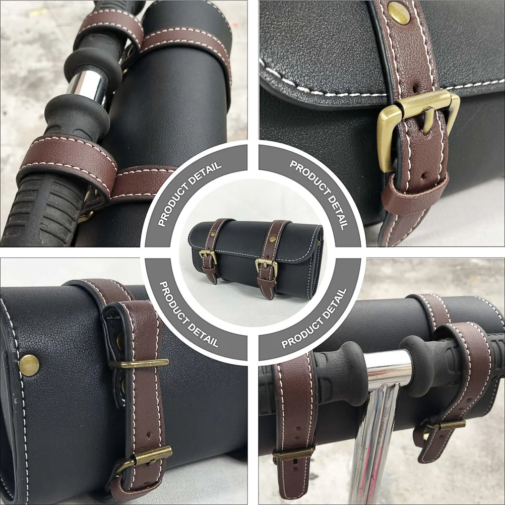 1 Pc Motorcycle Bag Motorcycle Side Pouch Car Lazyback Pouch (Adjustable Buckle) Handlebar Bag Lazyback Bag