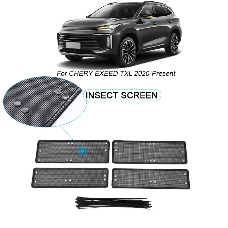 

Car Insect-proof Air Inlet Protection Cover For CHERY EXEED TXL 2020-2025 Airin Insert Net Vent Racing Grill Filter Accessory